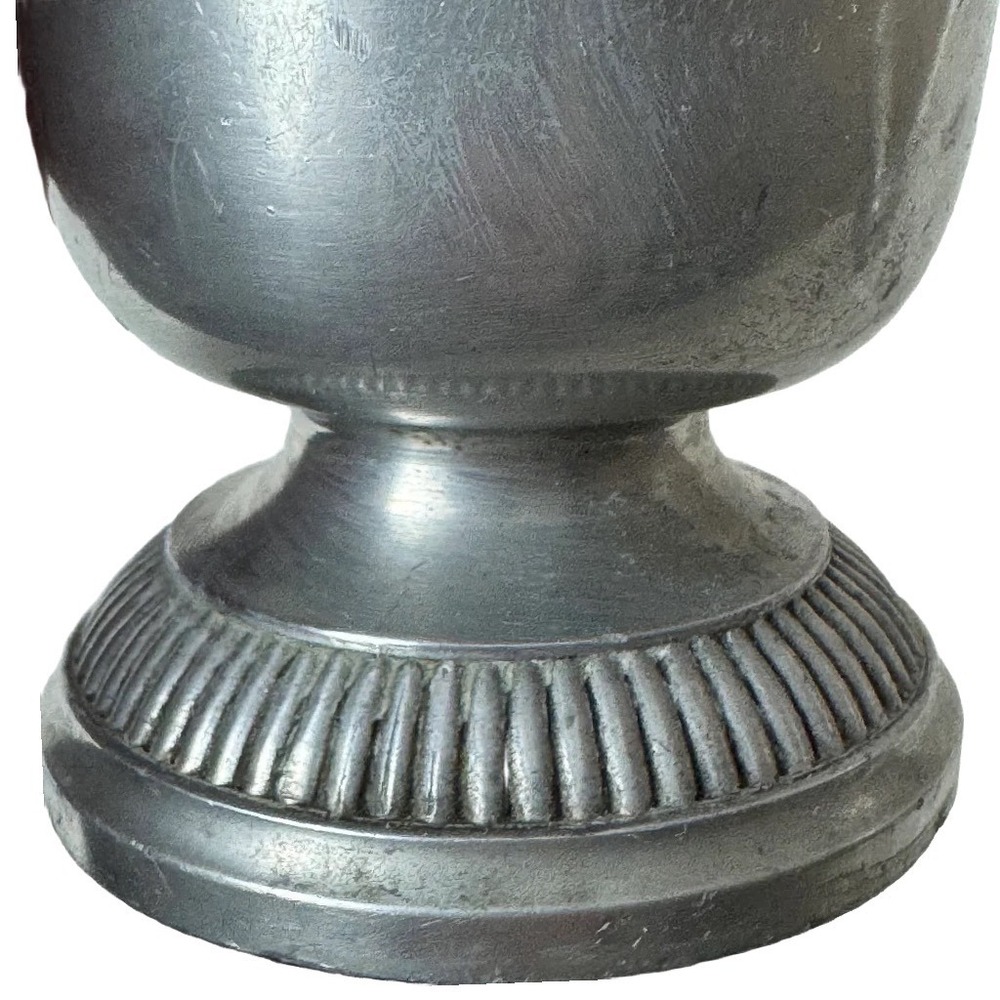 Vintage Etain Fin French Pewter Miniature Vase and Goblet Set Paul Diedisheim - Picture 4 of 9